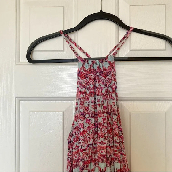 FREE PEOPLE Simone Batik Print Drop Waist Dress Size XS - Picture 3 of 8